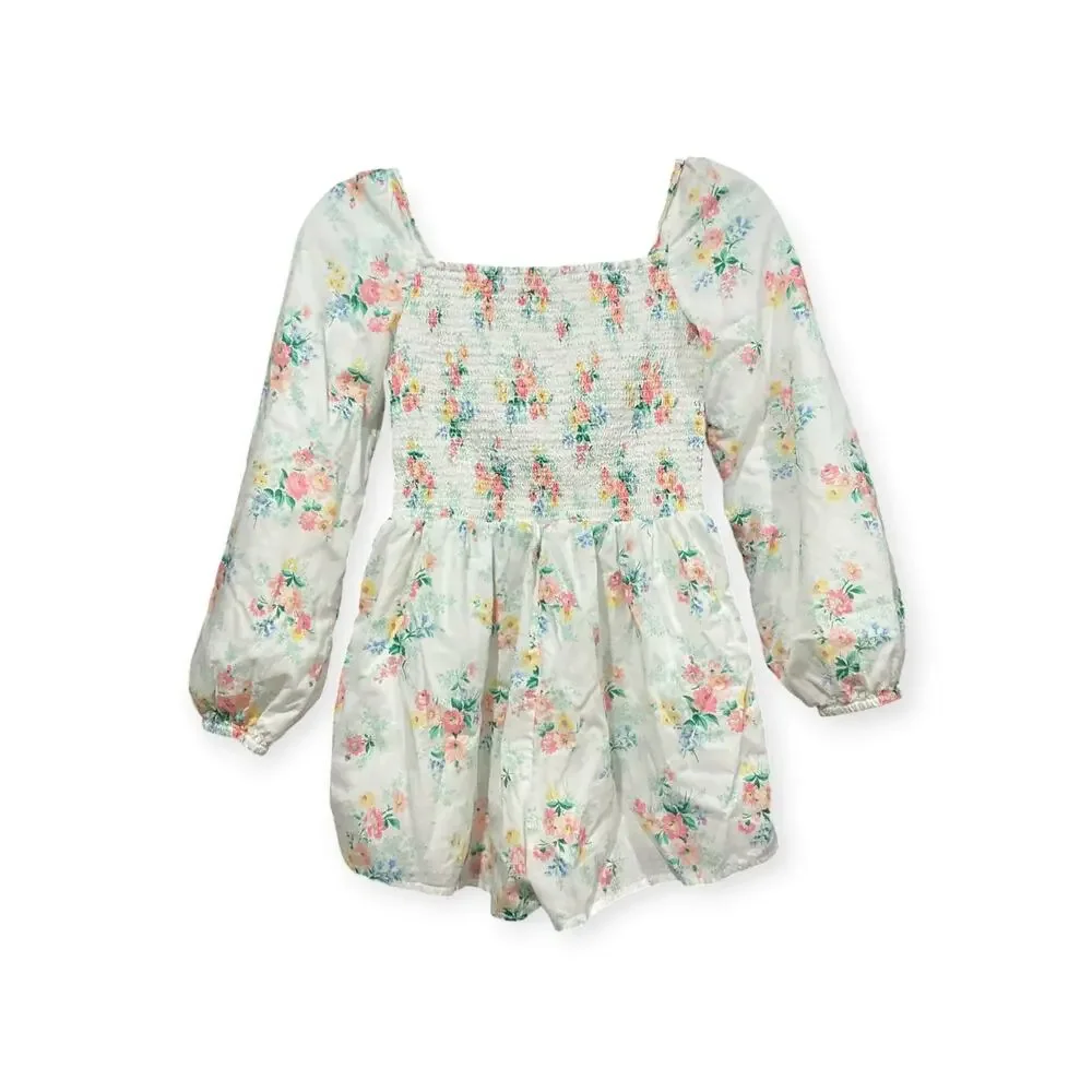 Janie and Jack Romper Child 12 Floral